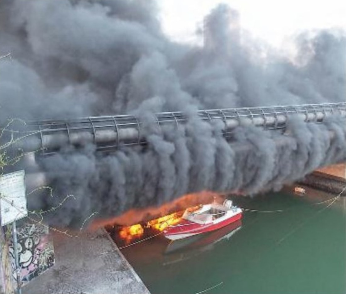 Barche (e Maurizio Melucci) in fiamme: oggi in “prima” e non solo