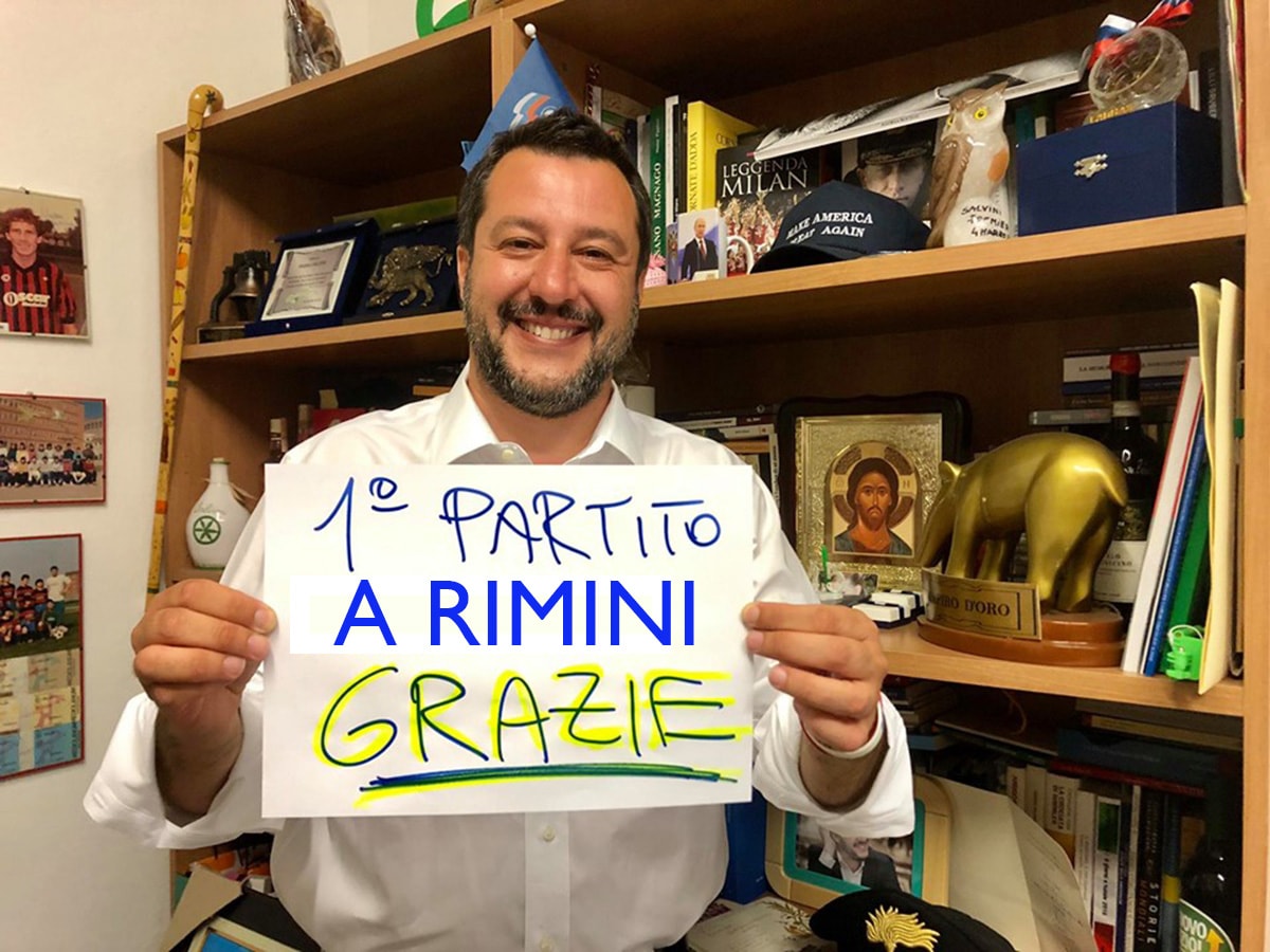 Europee, Lega a valanga: 36% in provincia di Rimini, il Pd perde il 20%, 5 Stelle meno 10%