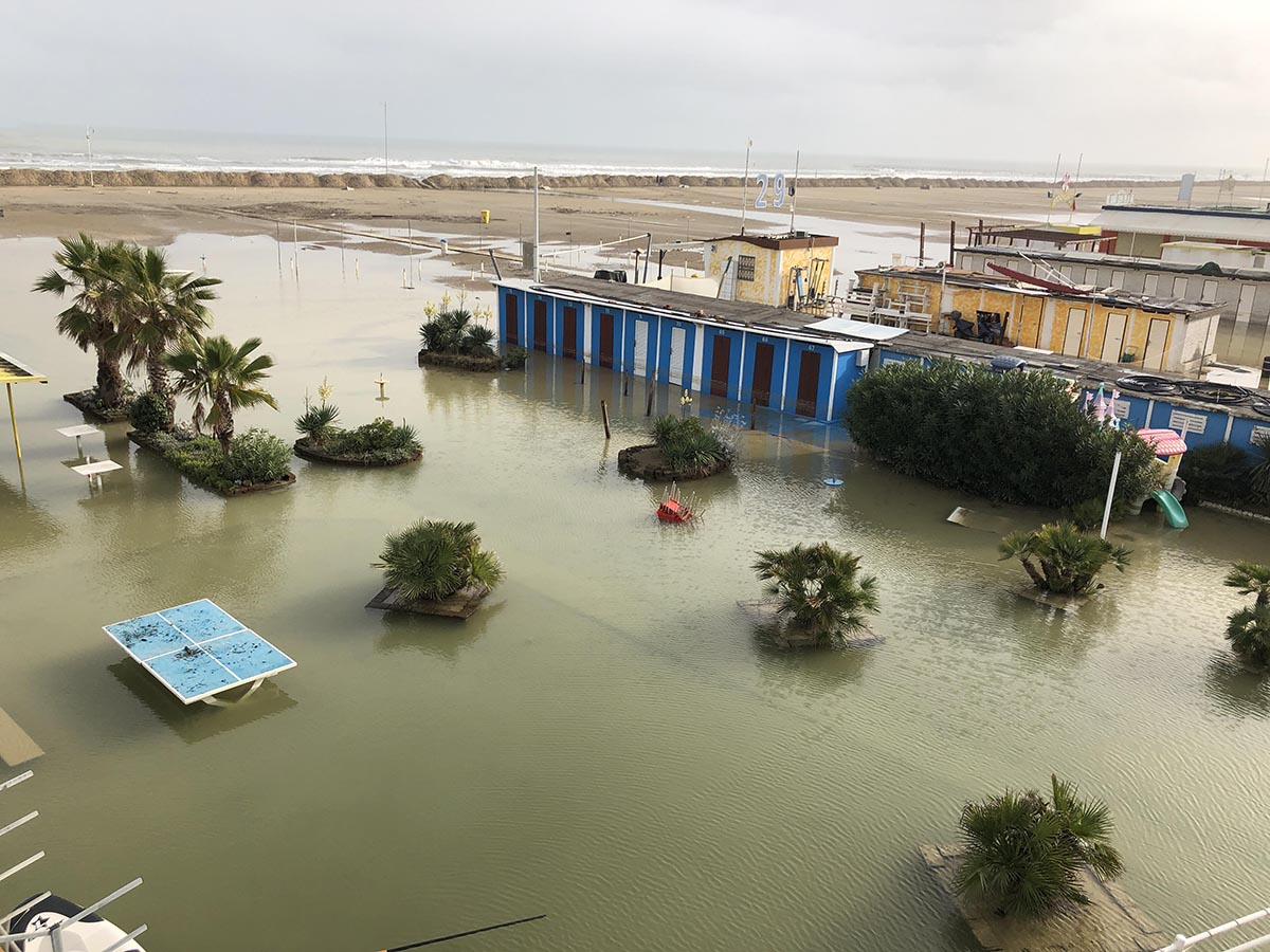 Acqua alta anche a Rimini