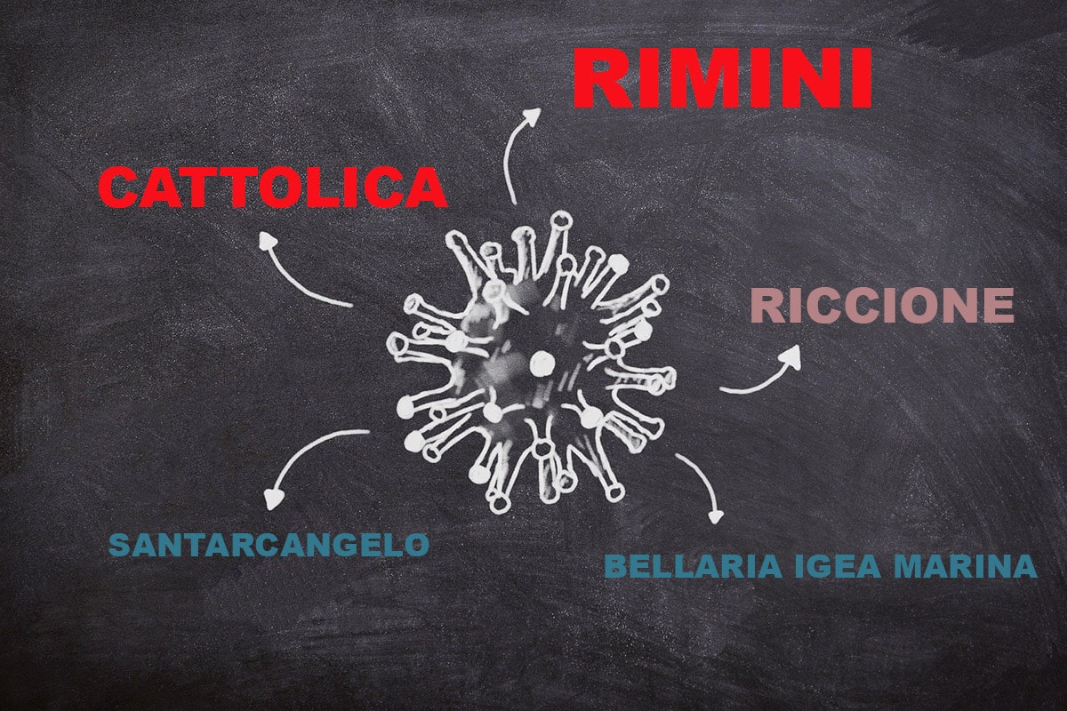 A Rimini e Cattolica i positivi continuano a crescere, Bellaria e Santarcangelo ormai stabili