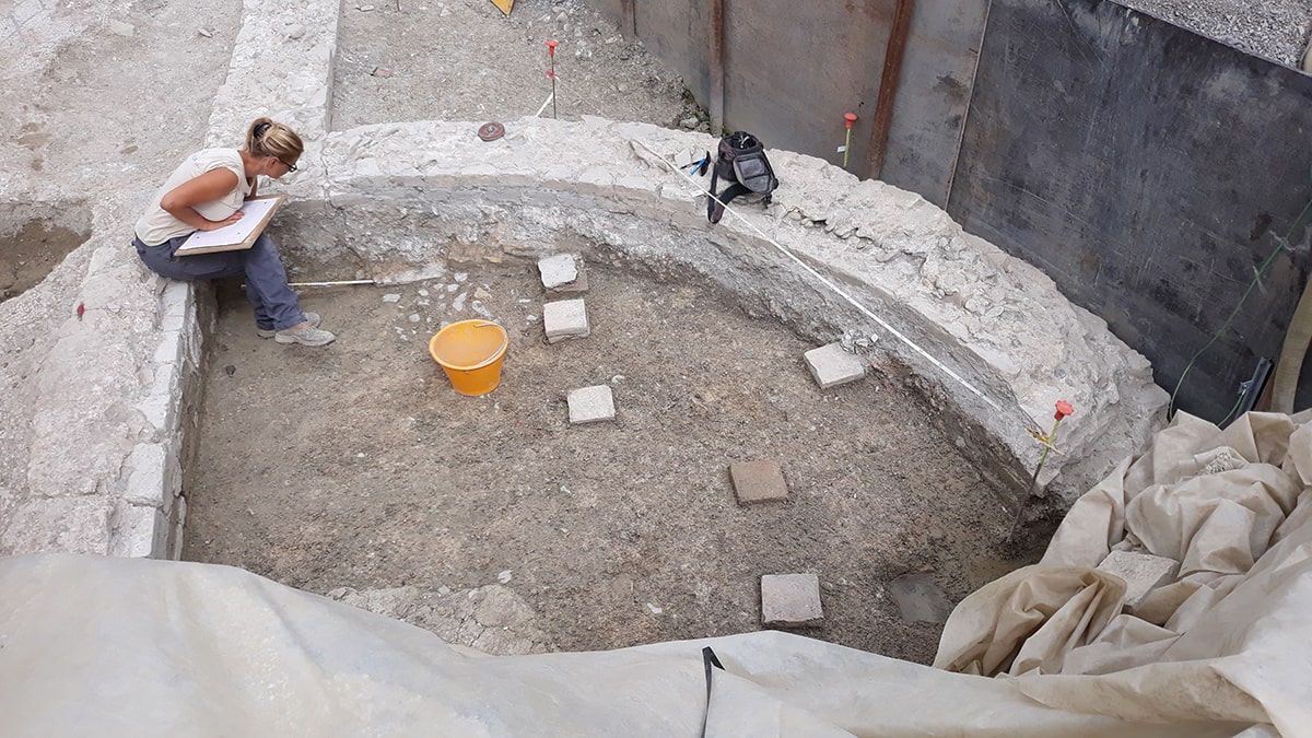Verso la fine lavori per lo scavo archeologico di via Melozzo