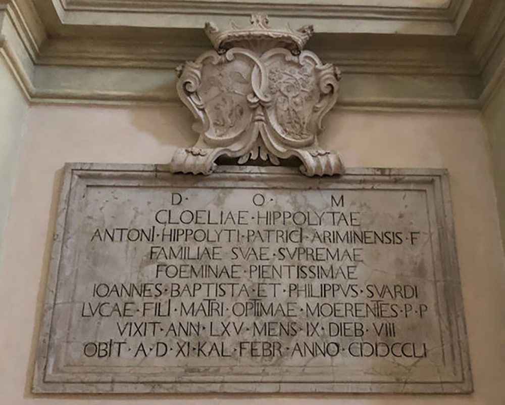 Clelia Ippoliti e i Soardi: la nobiltà riminese disseminata fra chiese e palazzi